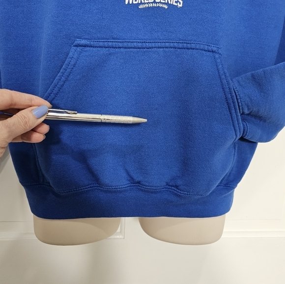 Chicago CUBS 2016 World Series Champions Pullover Sweatshirt Hoodie Size M - Picture 11 of 13